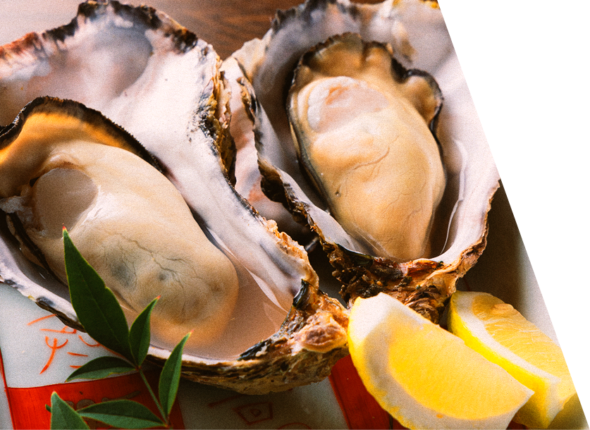 蒸し牡蠣
